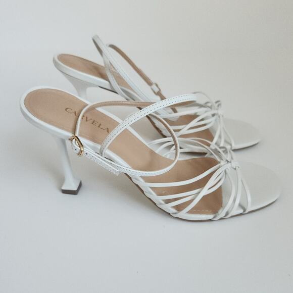 Carvela Leather Open Toe Heels - Picture 7 of 13